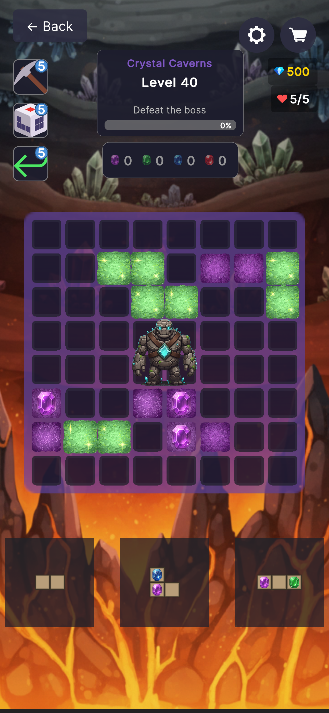 Mirror Golem Boss - Crystal Caverns